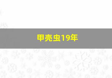 甲壳虫19年