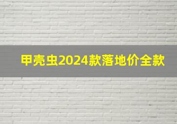 甲壳虫2024款落地价全款