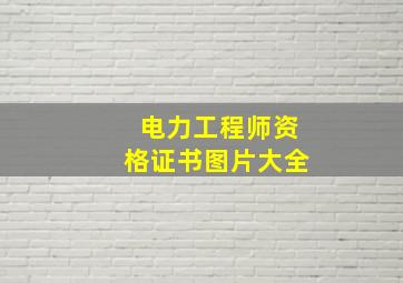 电力工程师资格证书图片大全