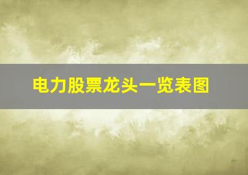 电力股票龙头一览表图