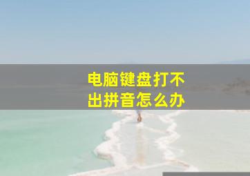 电脑键盘打不出拼音怎么办