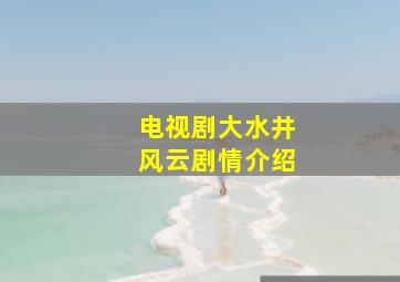 电视剧大水井风云剧情介绍