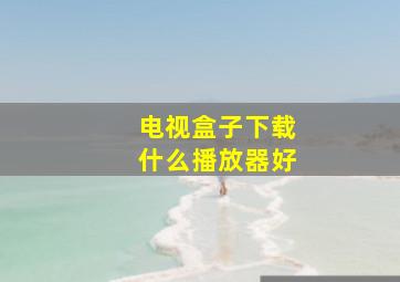 电视盒子下载什么播放器好