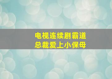 电视连续剧霸道总裁爱上小保母