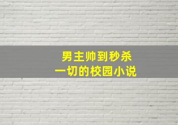 男主帅到秒杀一切的校园小说