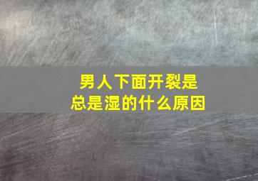 男人下面开裂是总是湿的什么原因