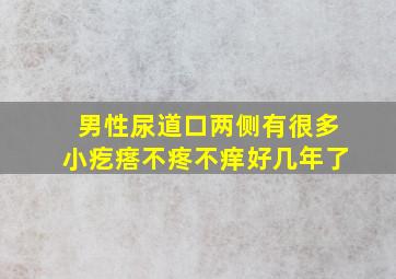 男性尿道口两侧有很多小疙瘩不疼不痒好几年了