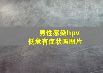 男性感染hpv低危有症状吗图片