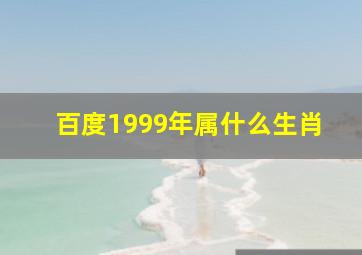 百度1999年属什么生肖