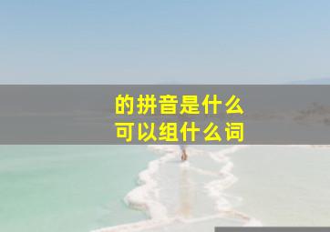 的拼音是什么可以组什么词