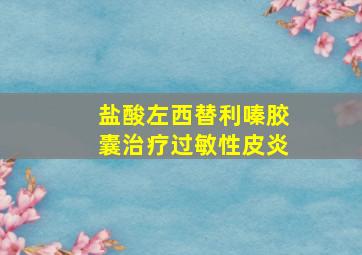 盐酸左西替利嗪胶囊治疗过敏性皮炎