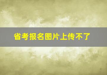 省考报名图片上传不了