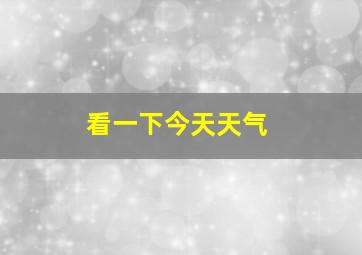 看一下今天天气