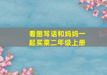 看图写话和妈妈一起买菜二年级上册