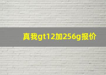 真我gt12加256g报价