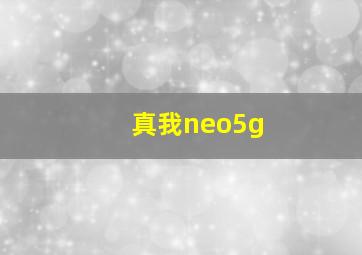 真我neo5g