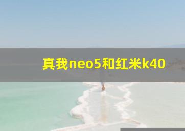 真我neo5和红米k40