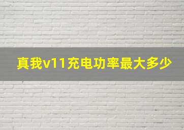 真我v11充电功率最大多少