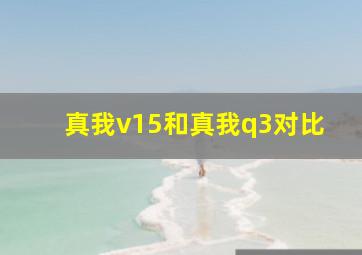 真我v15和真我q3对比