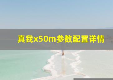 真我x50m参数配置详情