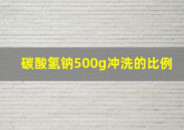 碳酸氢钠500g冲洗的比例