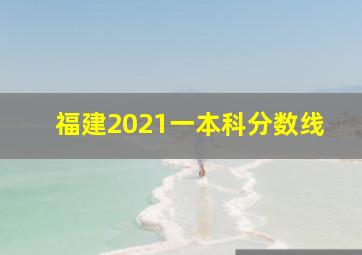 福建2021一本科分数线