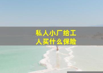 私人小厂给工人买什么保险