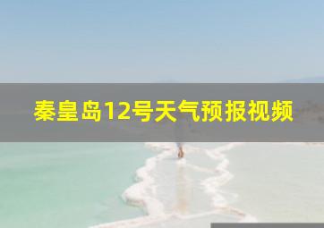 秦皇岛12号天气预报视频