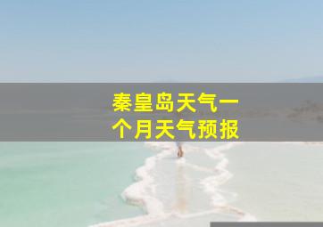 秦皇岛天气一个月天气预报