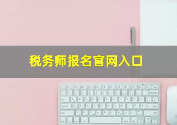 税务师报名官网入口