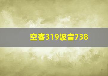 空客319波音738