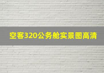 空客320公务舱实景图高清