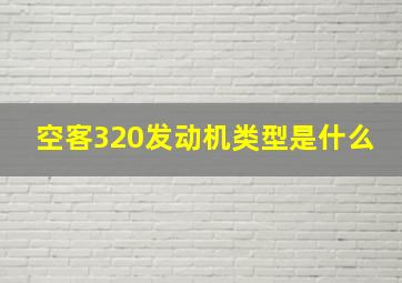 空客320发动机类型是什么