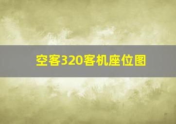 空客320客机座位图