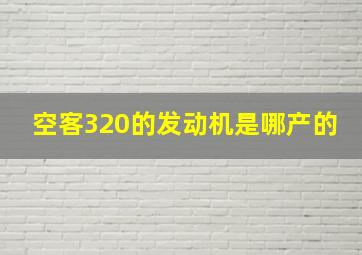 空客320的发动机是哪产的