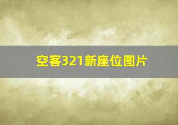 空客321新座位图片