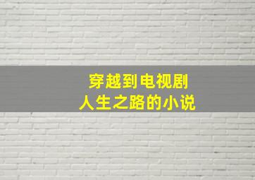 穿越到电视剧人生之路的小说