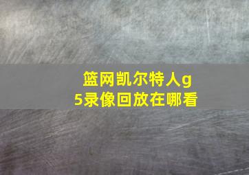 篮网凯尔特人g5录像回放在哪看