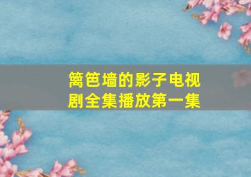 篱笆墙的影子电视剧全集播放第一集