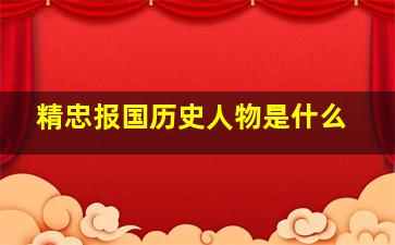 精忠报国历史人物是什么