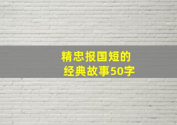 精忠报国短的经典故事50字