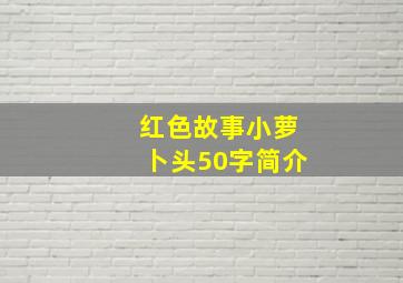 红色故事小萝卜头50字简介