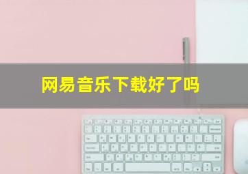 网易音乐下载好了吗