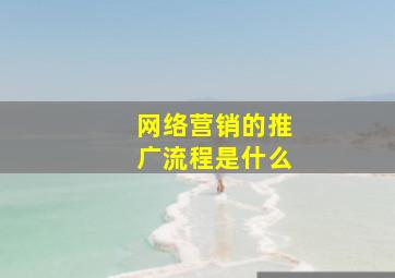 网络营销的推广流程是什么