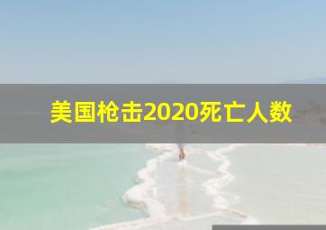 美国枪击2020死亡人数