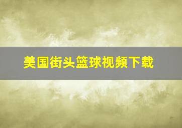 美国街头篮球视频下载