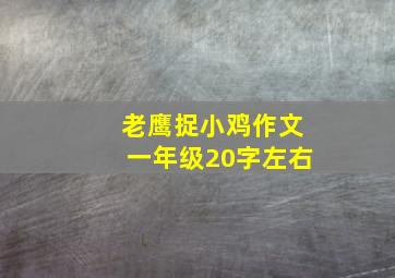 老鹰捉小鸡作文一年级20字左右