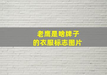 老鹰是啥牌子的衣服标志图片