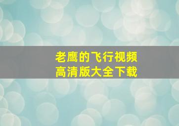 老鹰的飞行视频高清版大全下载