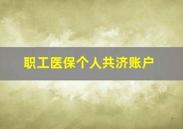 职工医保个人共济账户